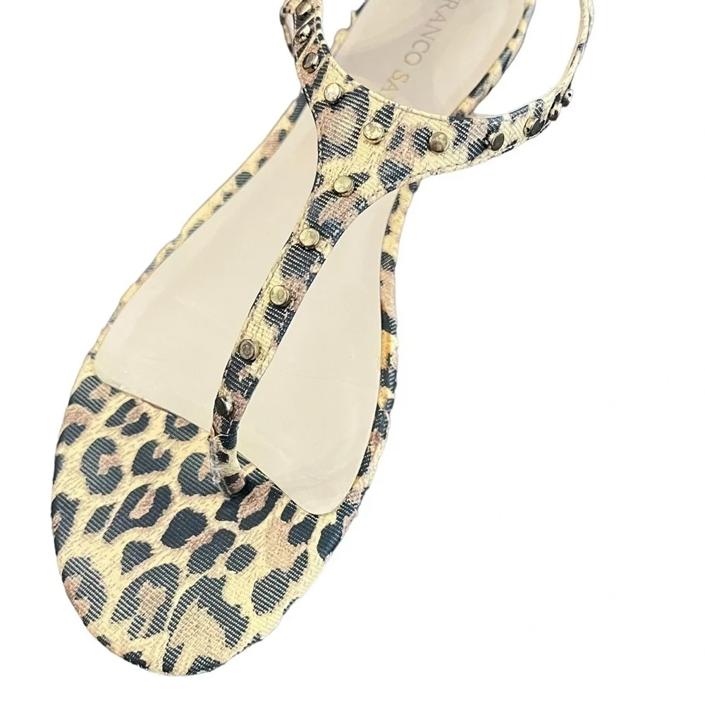FRANCO Sarto Animal print‎ sandals Size 9